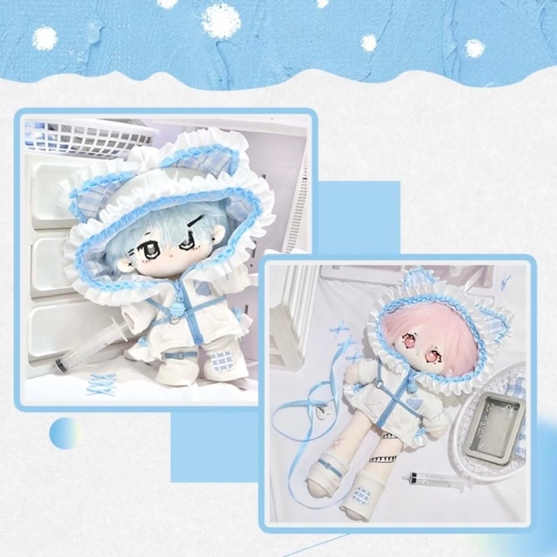 20cmぬい服】冬眠子猫コーデ 着せ替えぬいぐるみ 棉花娃娃用お洋服