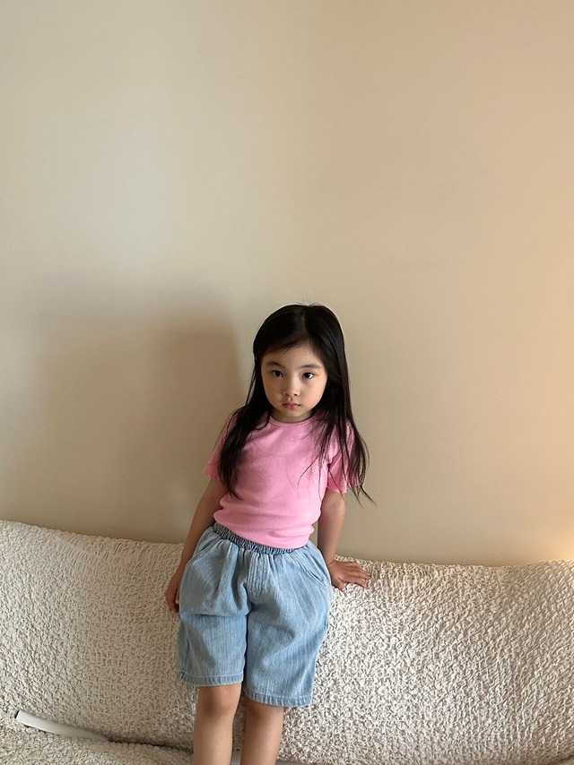 [予約][送料無料]《pepper》Soft Jeans Shorts(kids)12