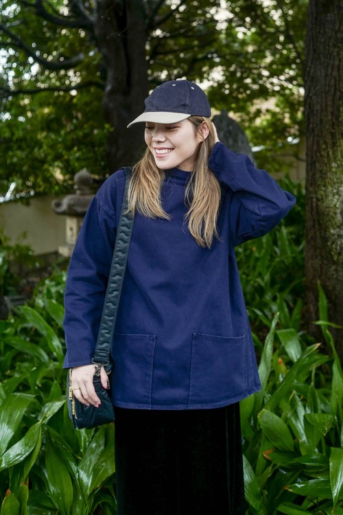 イギリス ネイビーのフィッシャーマンスモック 12