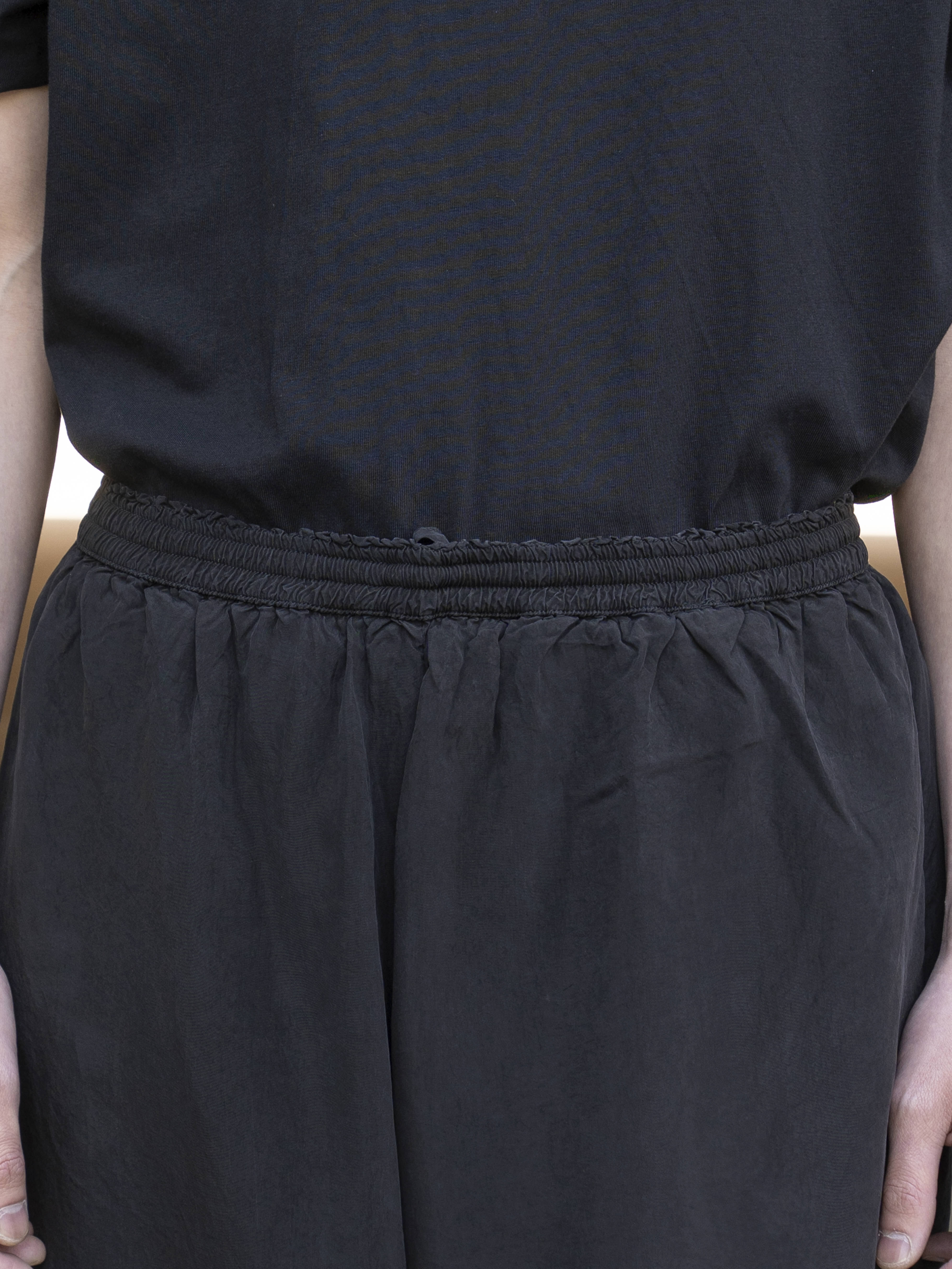 GABRIELA COLL GARMENTS CUPRO SHORT TROUSERS BLACK S14-259 | BEST