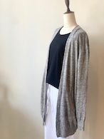 silver gray linen cardigan