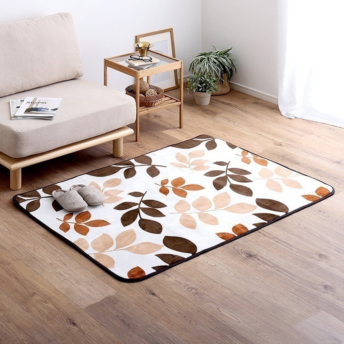 マイクロファイバー・デザインラグマットSSサイズ(100×140cm)洗えるラグマット