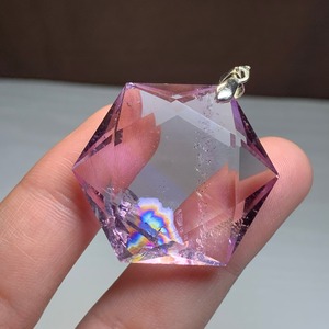 8.六芒星☆虹 アメトリン ペンダントトップ