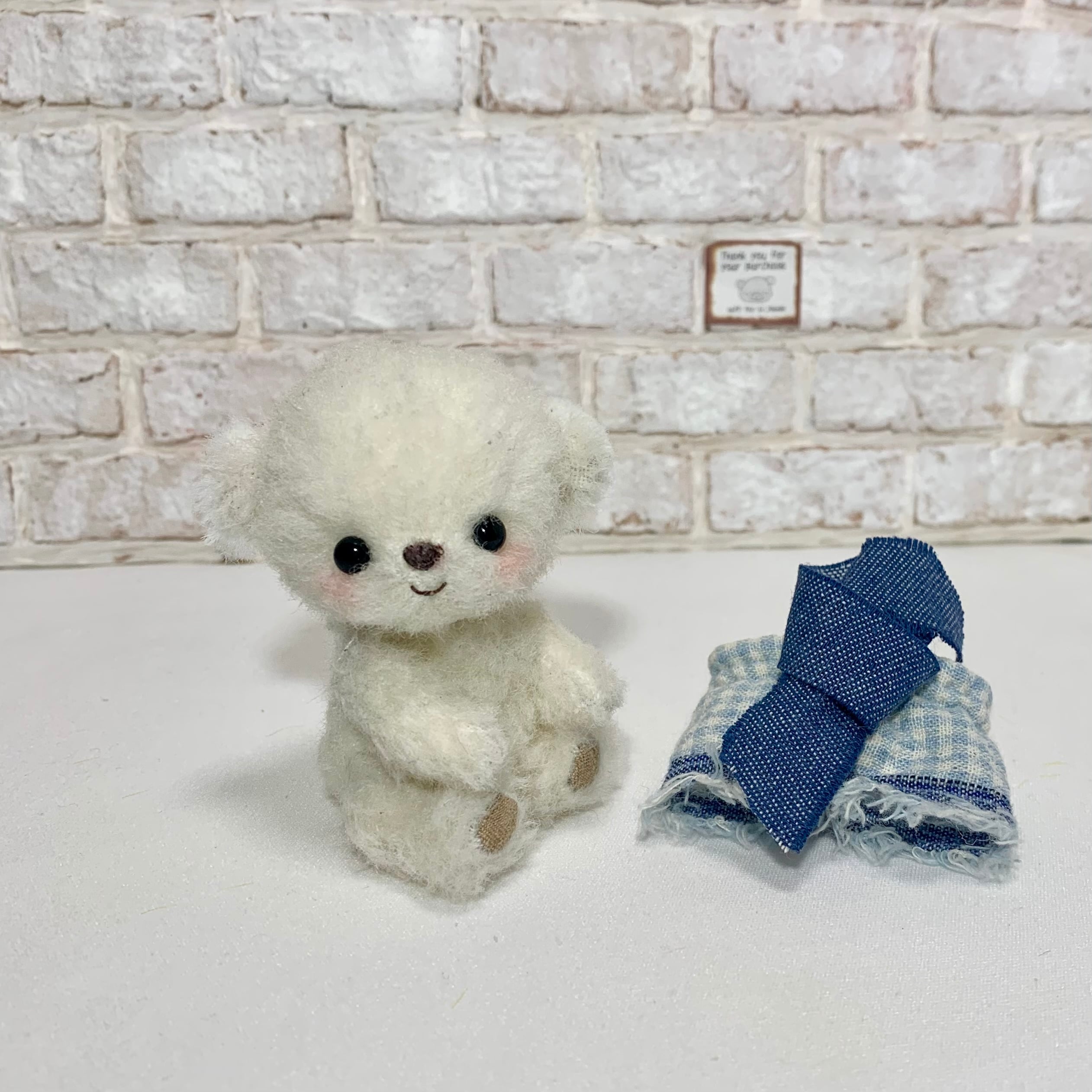 白くま テディベア 可愛い熊 小さな熊 ズボン履いてるくまちゃん | softtoy