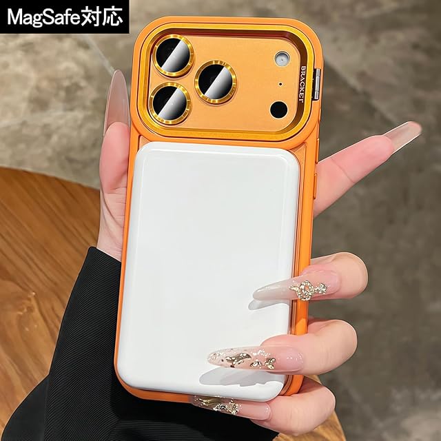 iPhone 15 Pro ケース クリア スリム 【隠れスタンド・9H強化カメラ
