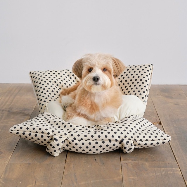 【予約】[aperty] wide bag - dot ivory
