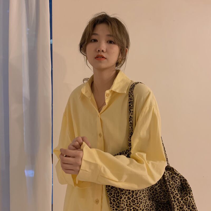 シャツ ジャケット スプリングオータムルーズスタンダードスタイルサマー ロング レトロ 春物 夏物 秋物 スーパーモール84175414756