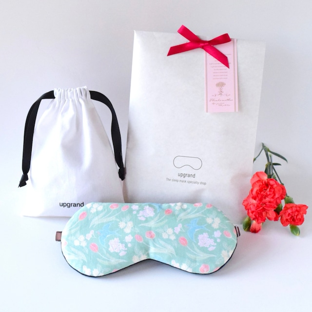 スプリングスワローアイマスク|収納ポーチ付|無料ギフトラッピング有