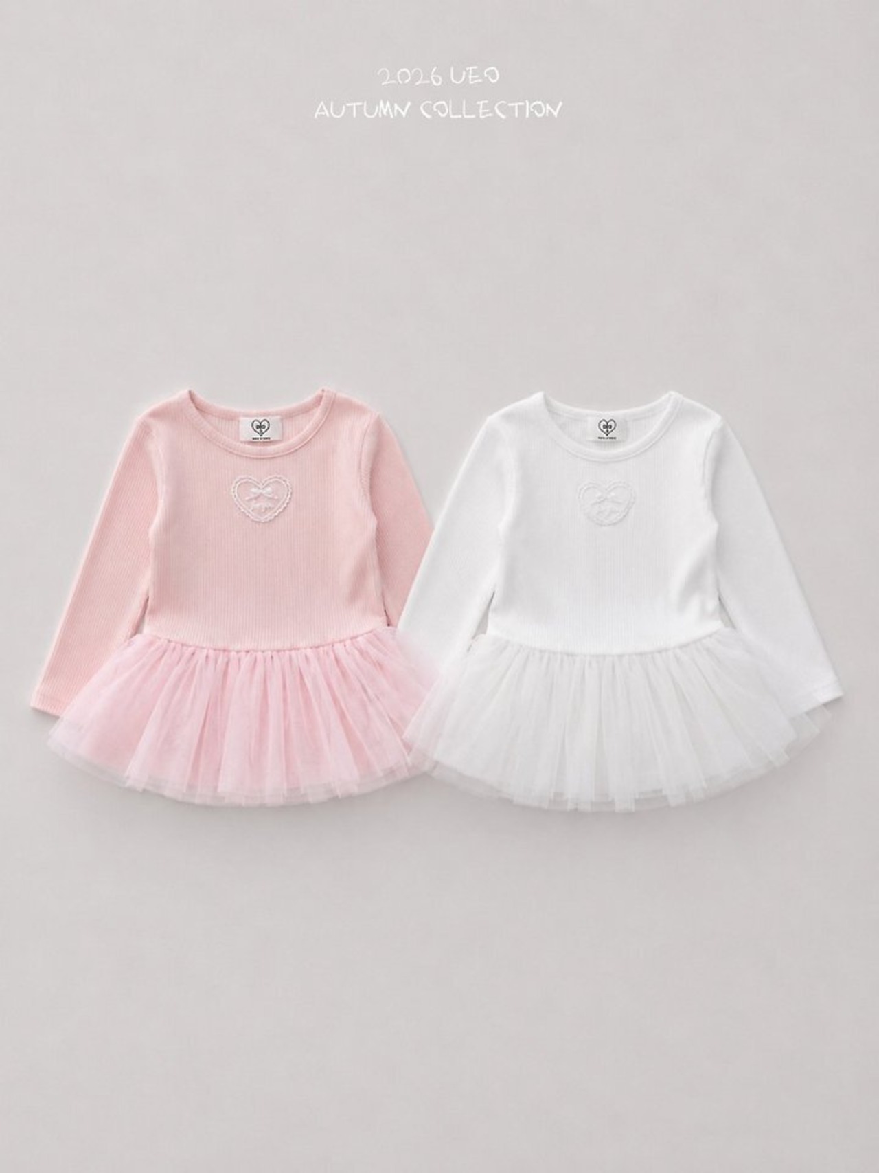 韓国子供服 / ÜEO / ラブリーティアードTシャツ / 秋服 *S~JS*