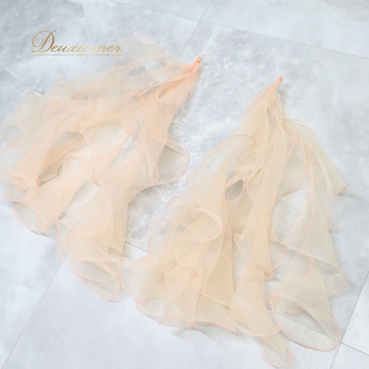 社交ダンス 衣装 スタンダードドレス ワンピース ドレス スタンダード サーモン デモ 競技 ダンス パーティ 発表会 forever フォーエバー ピンク系 オレンジ系 フリル レース デザイン おしゃれ ダンスパフォーマンス 発表 発表会衣装 フォーマル 女性用 Mサイズ 競技用スタンダード衣装