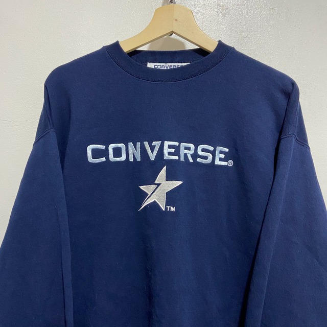 『送料無料』COVERSE コンバース　刺繍ロゴスウェット　L USA製　90s 80s