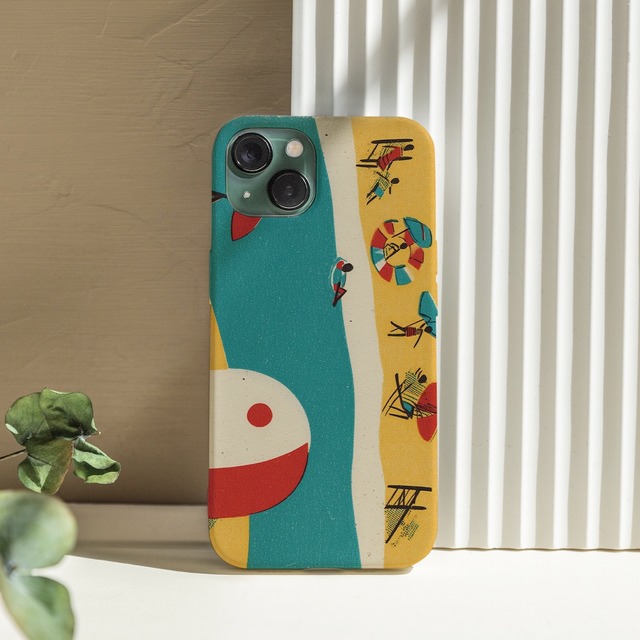 iPhoneケース 海 北欧レトロポップ｜レトロサーフ風スマホケース NOR076