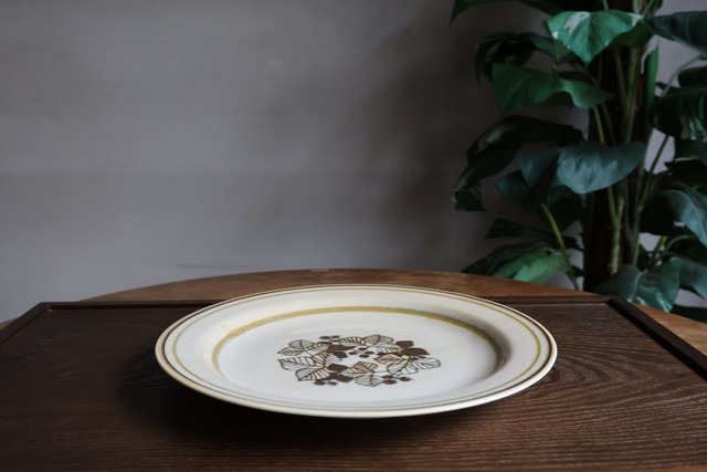 美濃焼　aito製作所　Anyware フイユ　プレートL マスタード