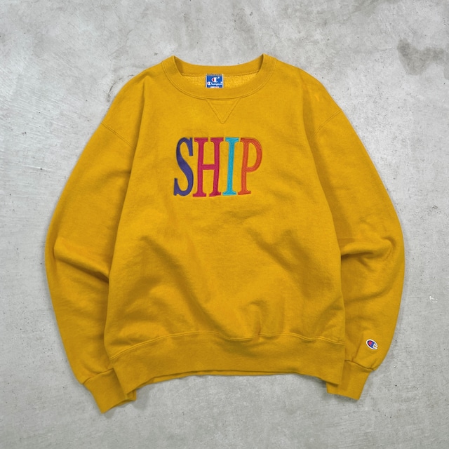 80~90年代 USA製 Champion チャンピオン 青タグ 刺繍 スウェットシャツ 