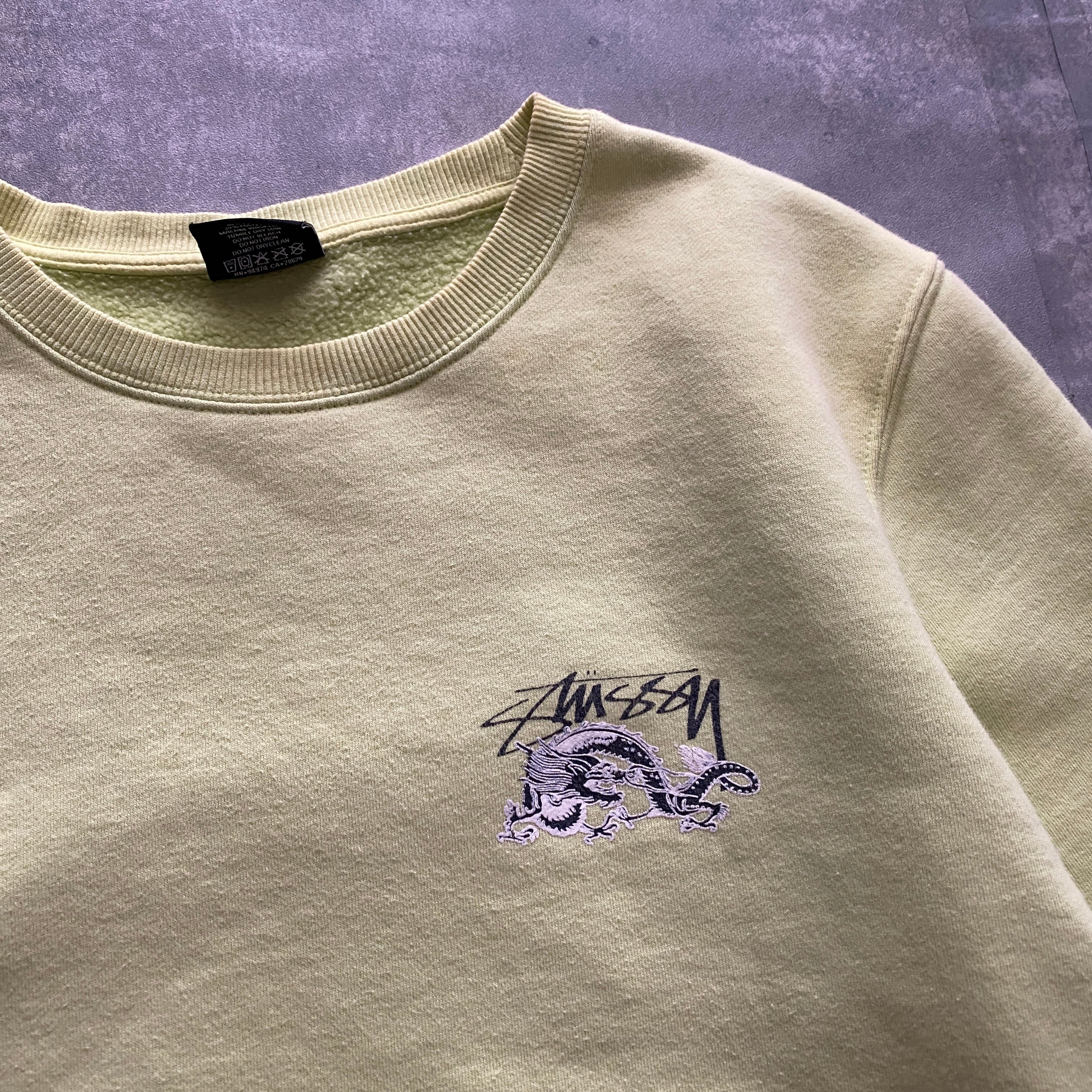 【鬼レア❗️】stussy サイド 刺繍ロゴ ビンテージ トレーナー