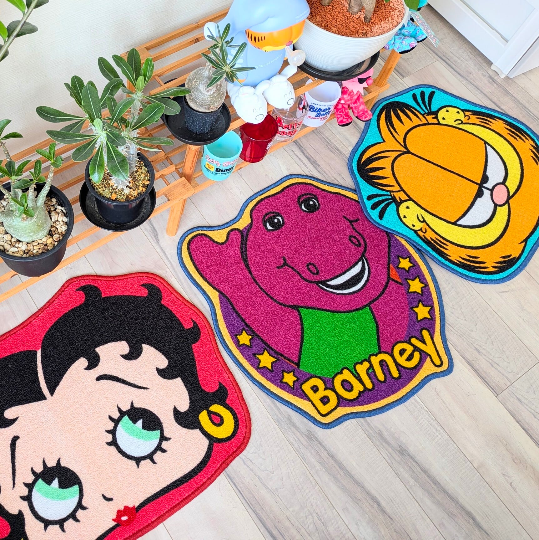 ♧【 Garfield（ ガーフィールド ） 】American Small MAT ( 裏面滑り止め加工 ) / フロアマット / ふかふかマット / トイレ / バス / エントランス 〚アメリカン雑貨 アメトイ〛