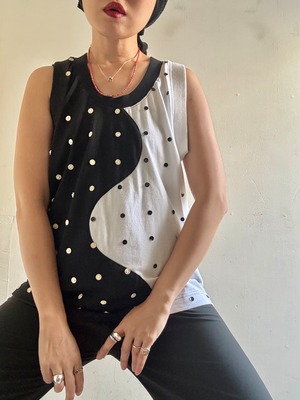 80-90s Vintage "BIS BIS“ Cotton/Spangle Top
