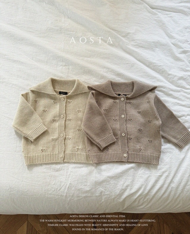 [即納]Aosta / Eyelet Cardigan