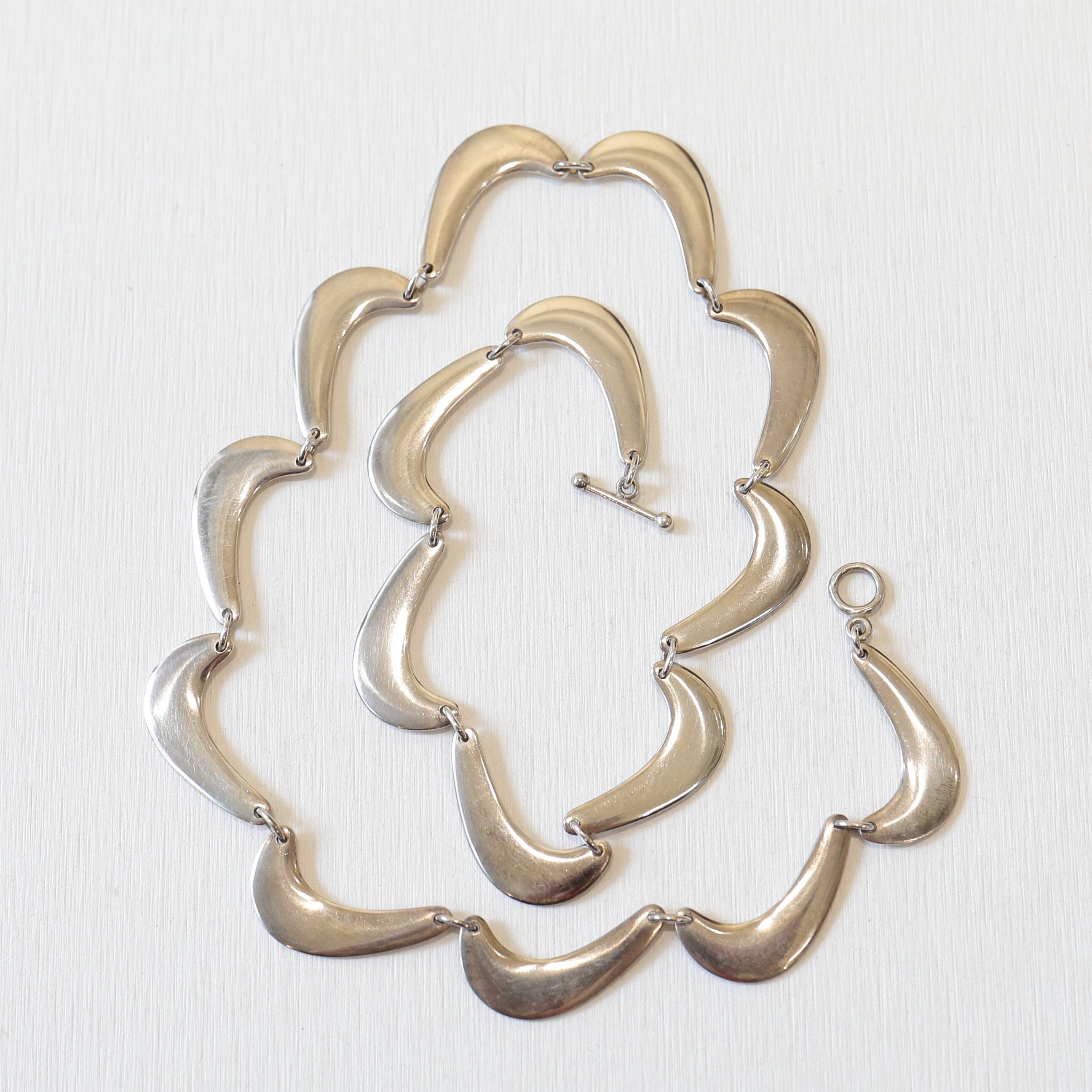 60s Georg Jensen by Nanna Ditzel Boomerang necklace | ARV
