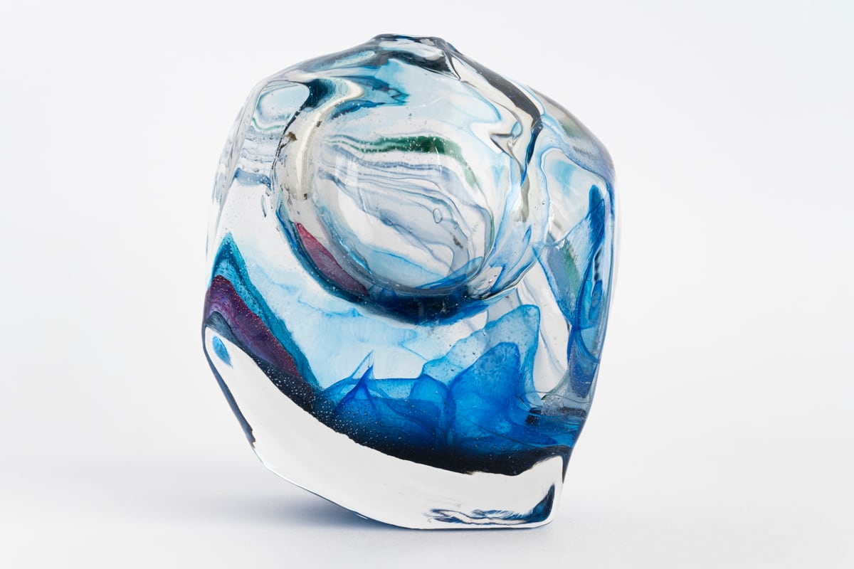 一輪挿「みなも」大　輪島 明子 作