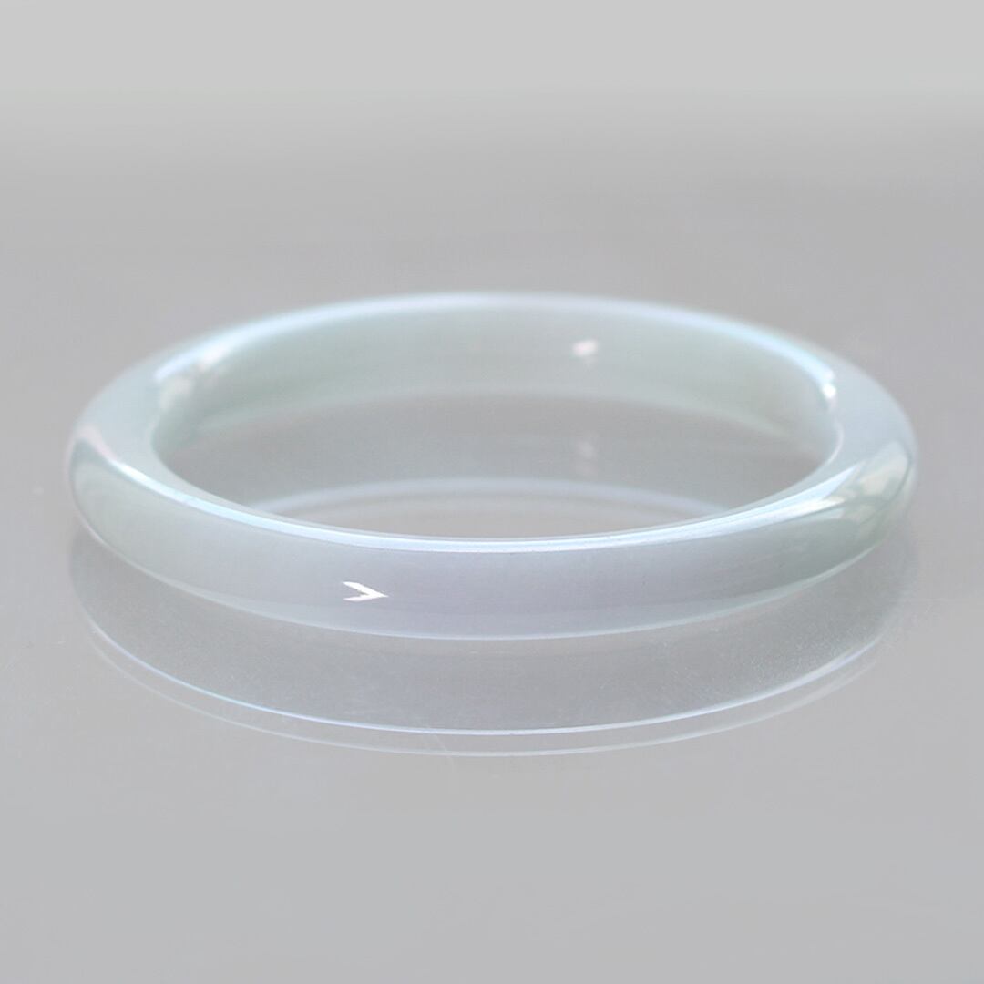 内径 約56.8mm 】貴重なラベンダー翡翠バングル！A貨翡翠 jd_bg1288