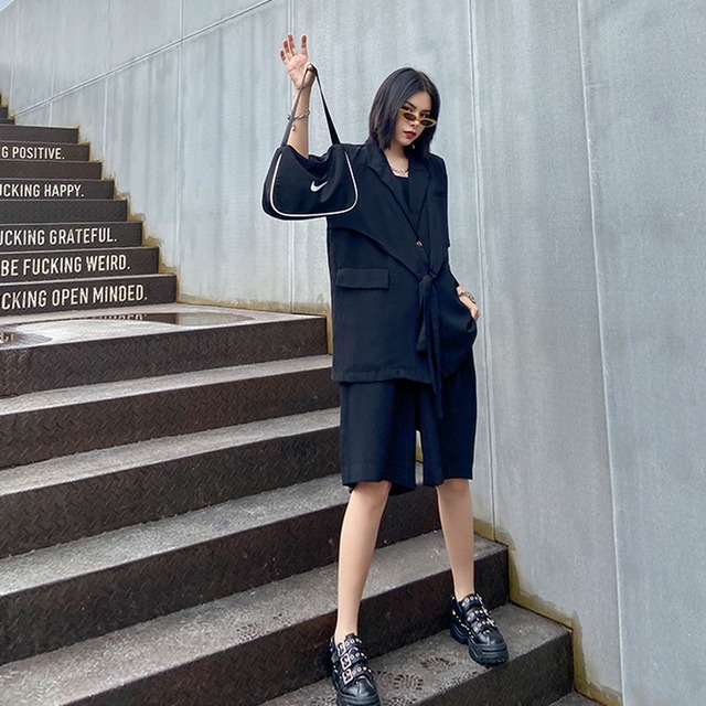 モード系 ツーピース ジャケット ハーフパンツ レトロ きれいめ キレカジ 病み可愛い オルチャン ストリート系 原宿系 代 30代 モード系 ファッション専門店 With U モード系 ツーピース ジャケット ハーフパンツ レトロ きれいめ キレカジ 病み可愛い オルチャン ストリート系 原宿系 代 30代 モード系 ファッション専門店 With U