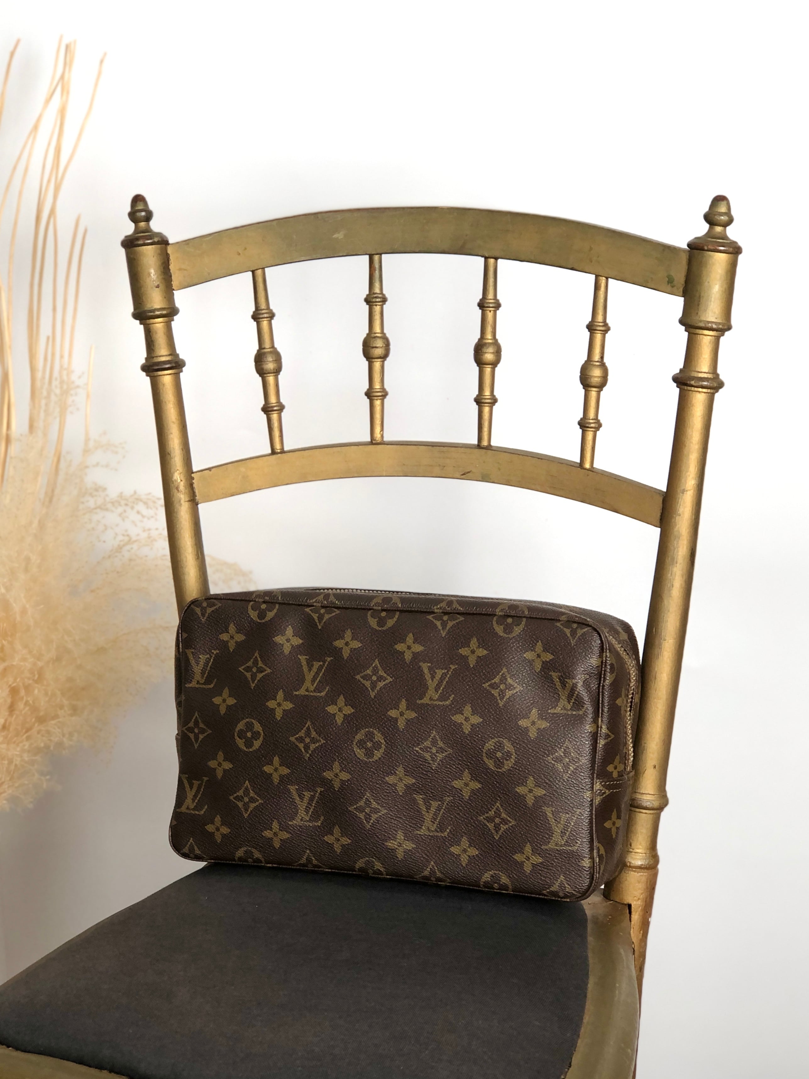 レア物　Louis Vuitton モノグラム クラッチバッグ　ヴィンテージ LOUIS VUITTON ルイヴィトン モノグラム クラッチバッグ ブラウン PVC