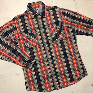 1990'S FIVE BROTHER FLANNEL CHECK SHIRT