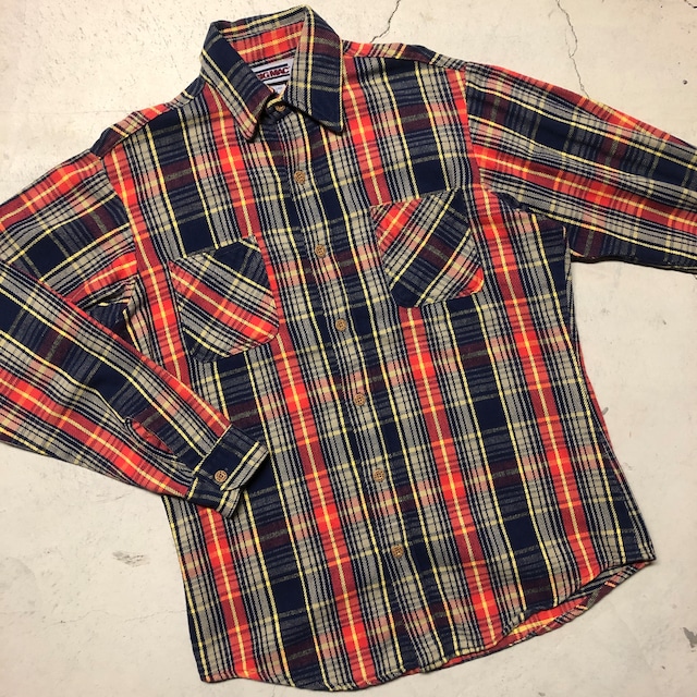 1990'S FIVE BROTHER FLANNEL CHECK SHIRT