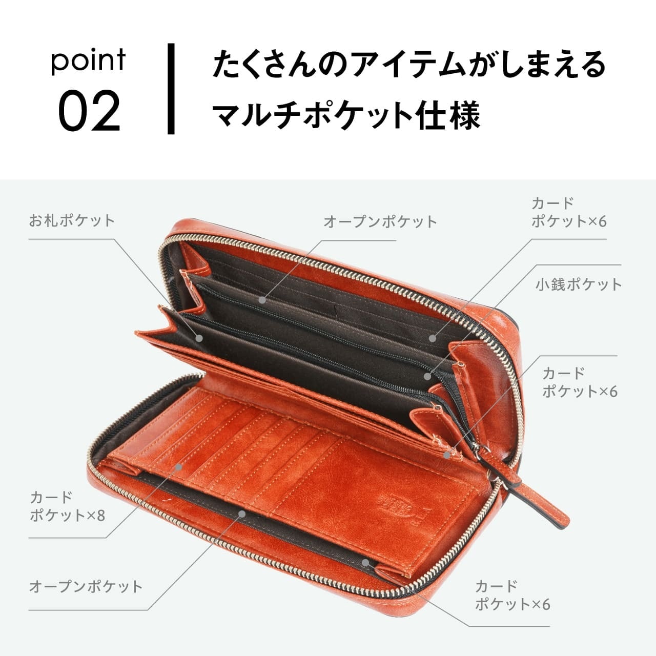 ELA イーエルエー ウォレットポーチ 合成皮革 ELA-9119 | スーツケース
