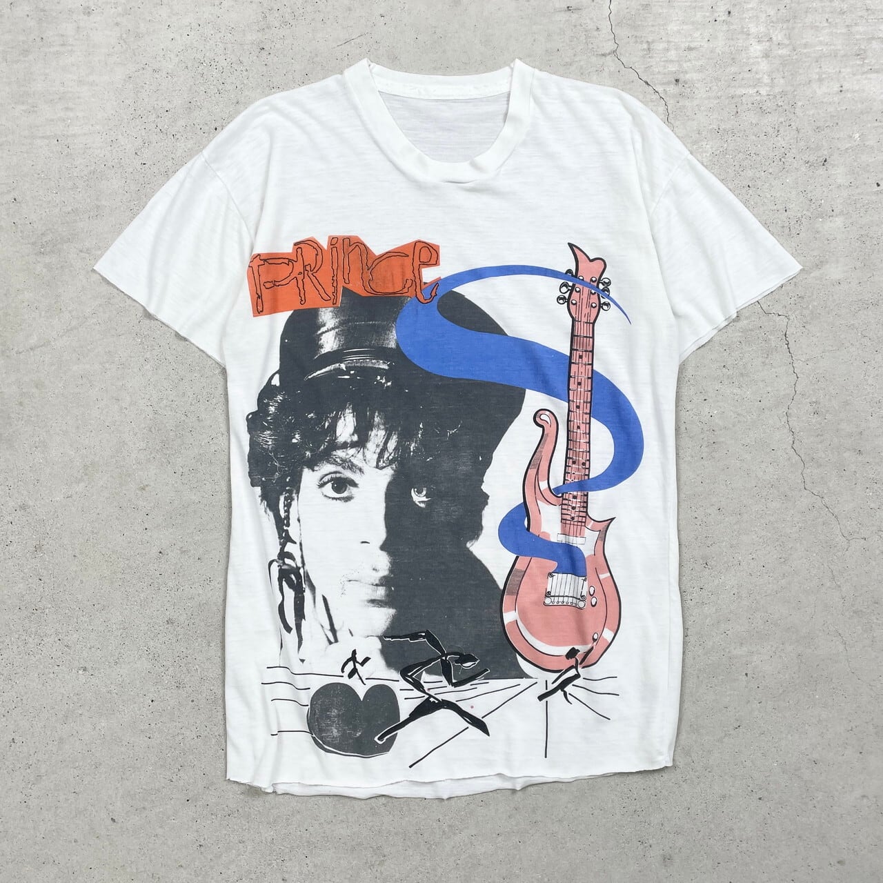 80年代 Prince プリンス バンドTシャツ メンズL相当 古着 80s VINTAGE