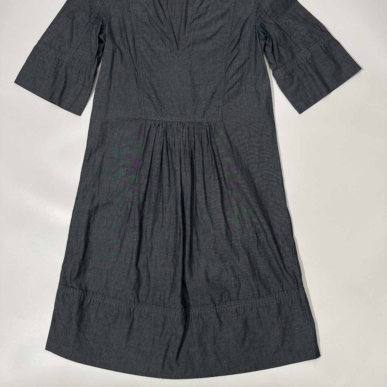 KOOKAI クーカイ シャンブレー系 コットン 半袖 ワンピース チュニック 34 /レディース
