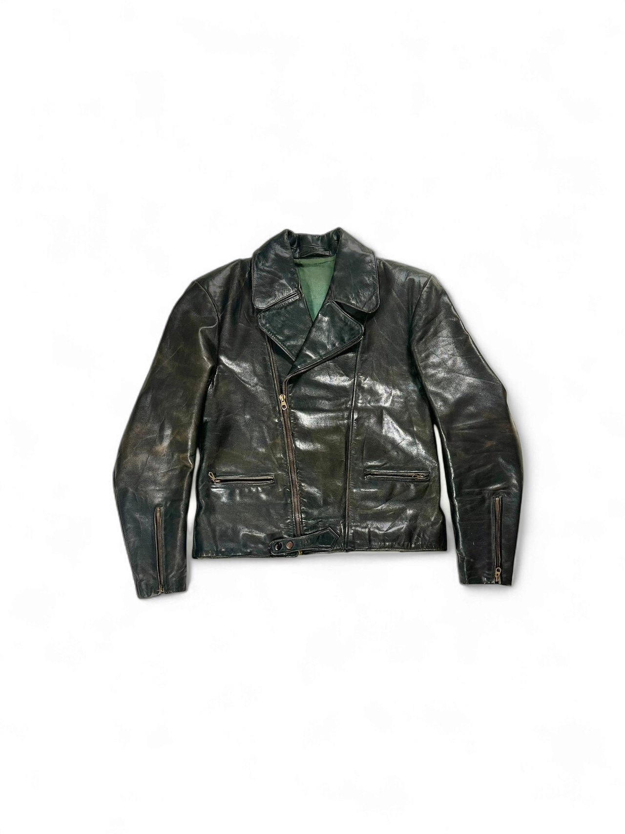 40-50s German Vintage Riders Leather Jacket