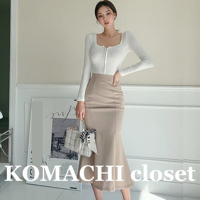 【送料無料】 マーメイドスカート デイリー 脚長 美脚 スカート トップス セットアップ 韓国 レディース オルチャン 細身 ハイウエスト シンプル かわいい 大人可愛い きれいめ おしゃれ お洒落 こなれ感 ラブリー キュート エレガント モダン 存在感 抜け感 フェミニン かっこいい オトナ女子 大人女子 高見え 無地 春 秋 休日 レストラン デート モテ トレンド 流行 インスタ映え スタイルアップ 体型カバー 着痩せ 20代 30代 40代 通勤 オフィス OL ビジネス