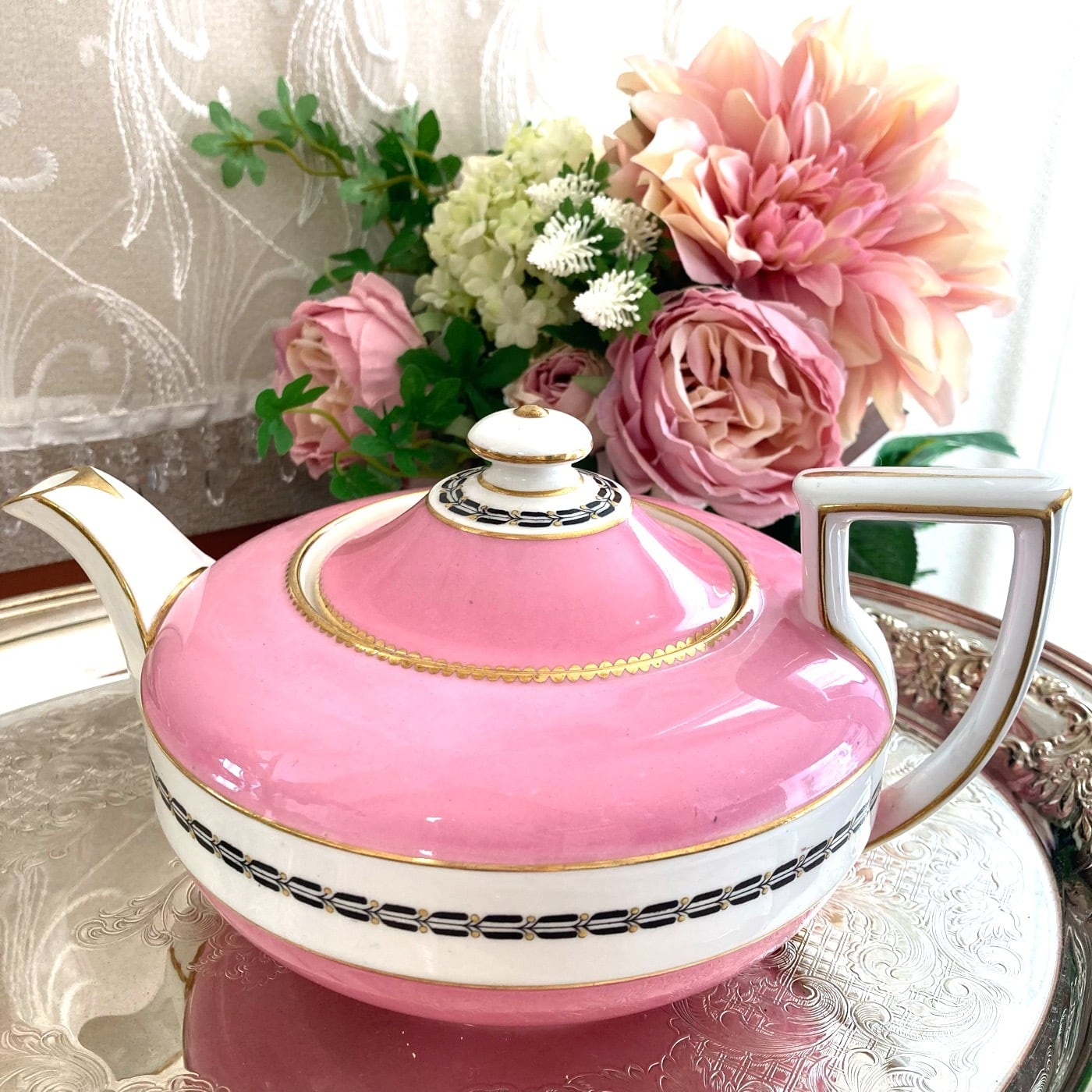 ミントン アールデコのピンクのティーセット | Rosy Baby