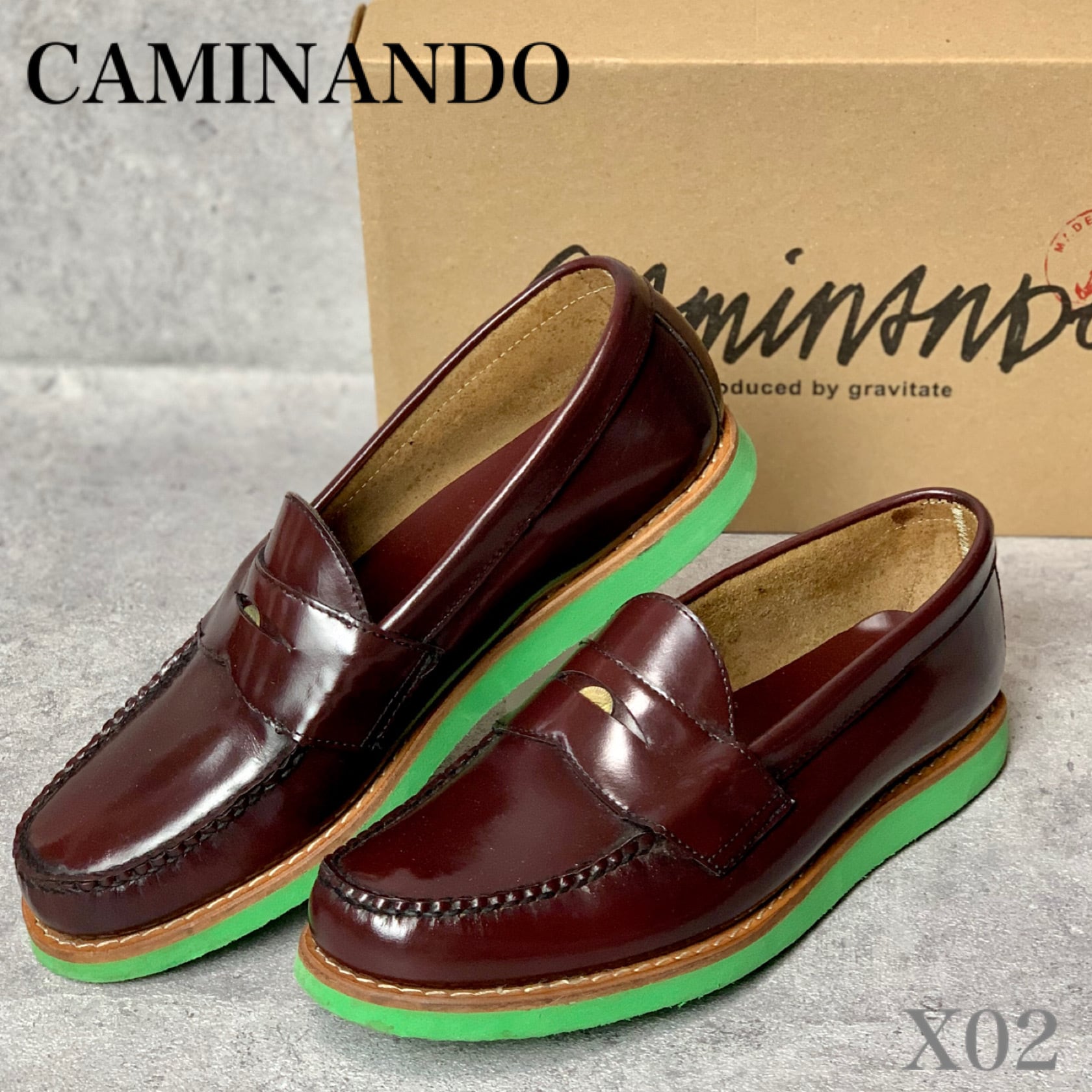 【美品】カミナンド CAMINANDO コイン ローファー ペニー レザー