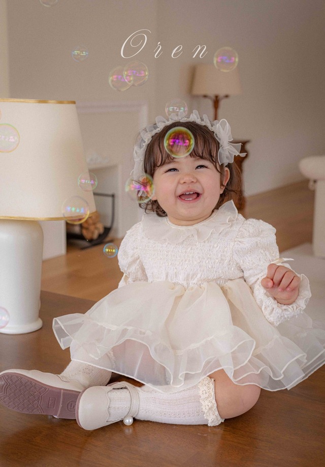 ※お洋服と同梱限定※【即納】<OREN>  Shiny organza hair band