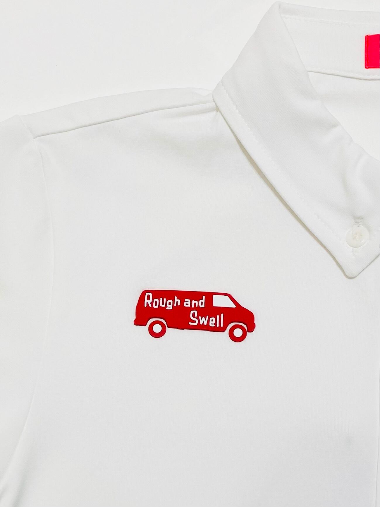 rough & swell】《WOMEN'S》RED BUS TOUR POLO W.(BABY BLUE) | Sandy GOLF
