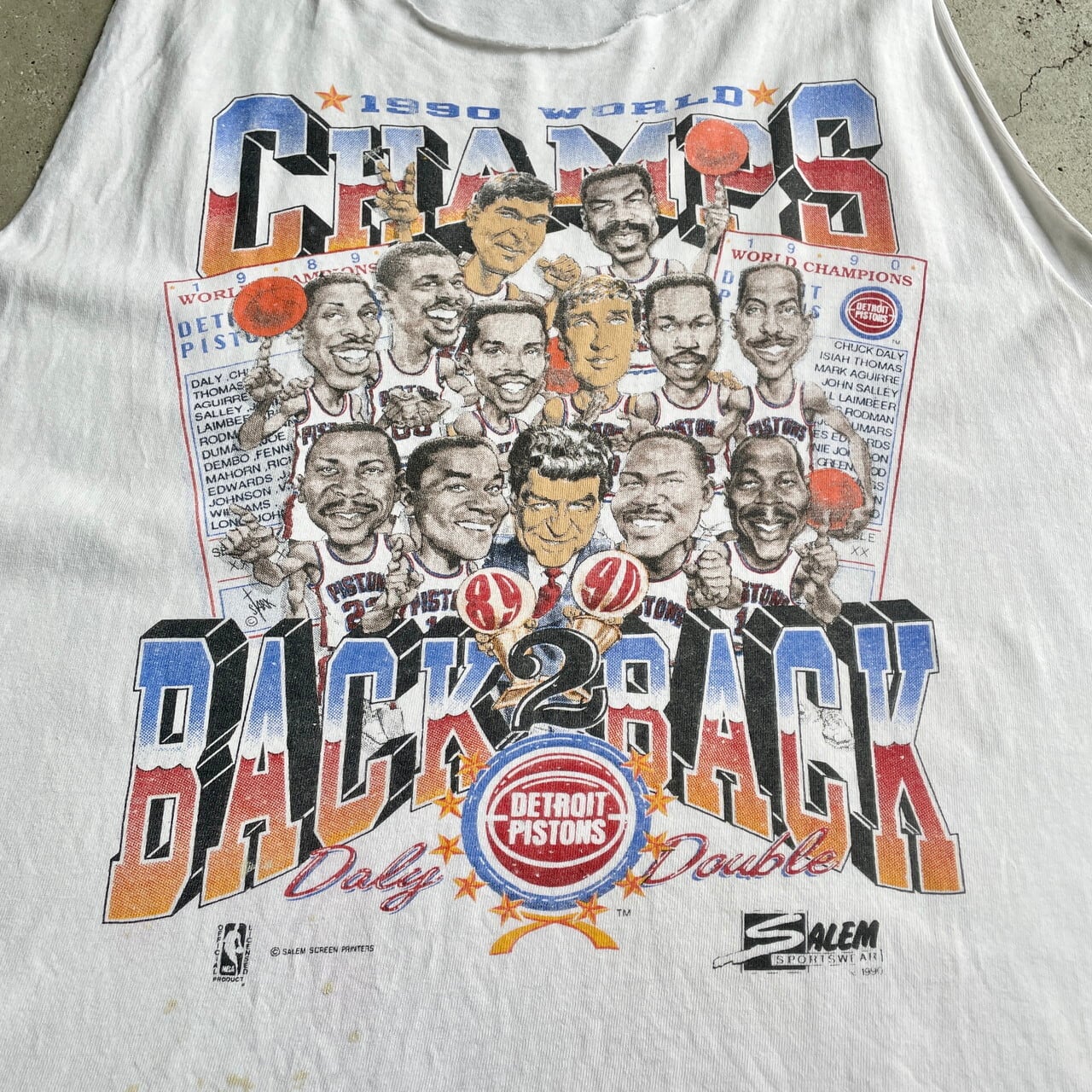 90年代 NBA DETROIT PISTONS 1990 WORLD CHAMPIONS チーム ...