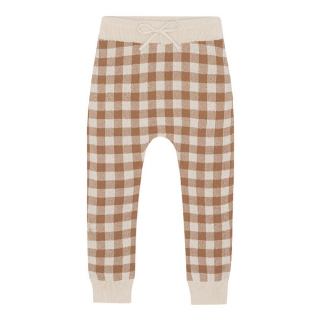 【MONSIEUR MINI】Gingham knit leggings