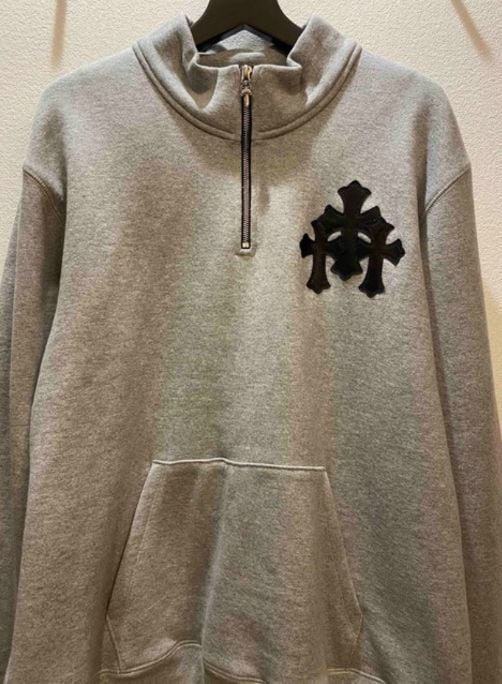 CHROME HEARTS クロムハーツ ハーフジップ スウェット