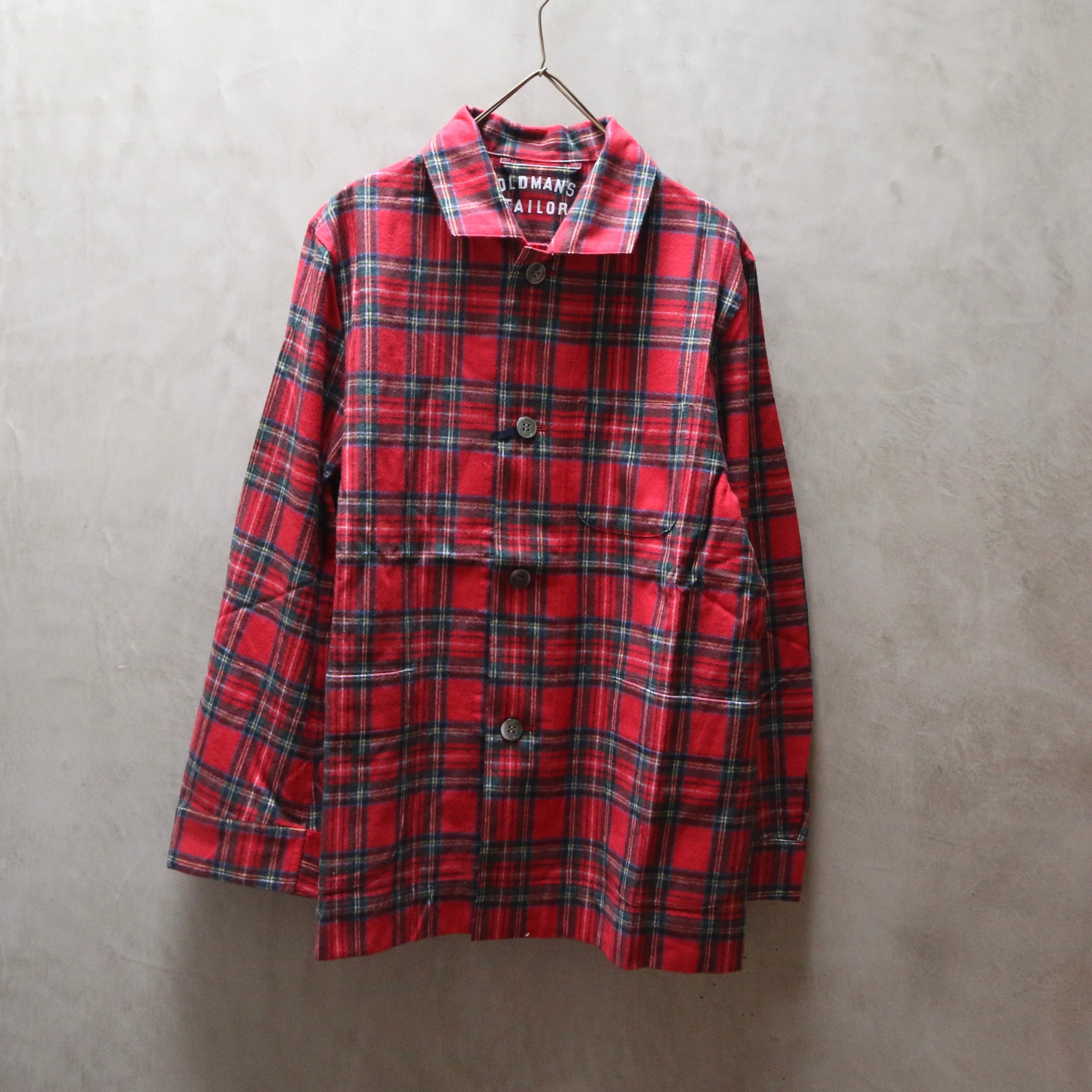 OLDMAN'S TAILOR / オールドマンズテーラー Morning Rockwell Jacket Red Stewart #m836