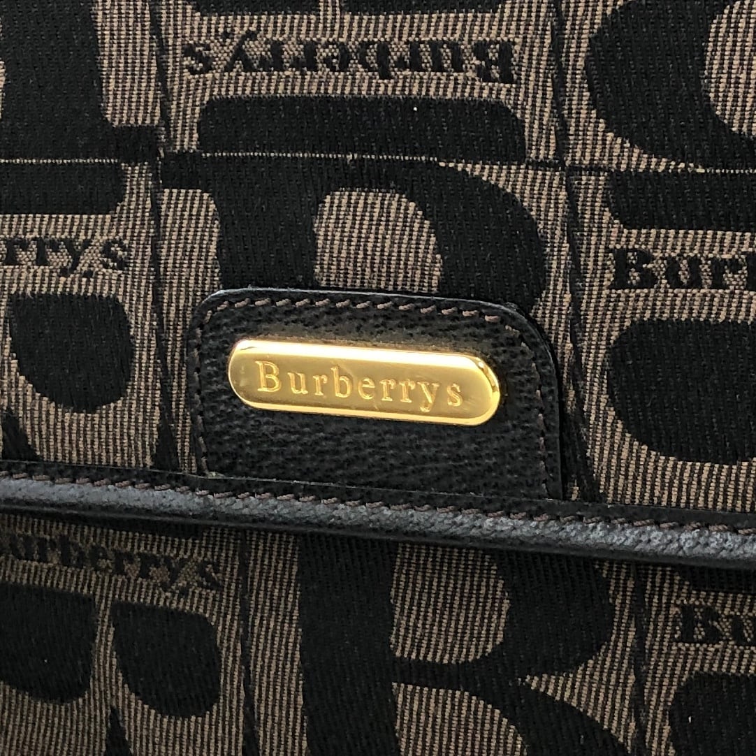 Burberrys' バーバリーズ Bロゴ ジャガード 2way サッチェルバッグ