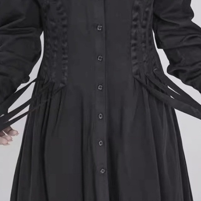 Decadent ribbon drape irregular dress C0742