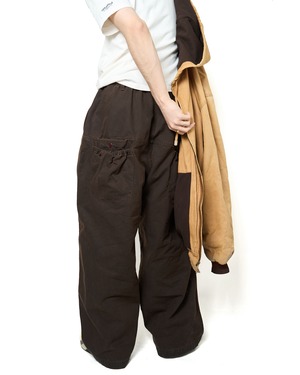 refomed "FRESH MAN DUCK WIDE PANTS 〔BROWN〕"