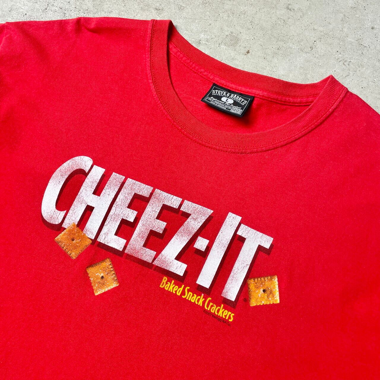 00年代 CHEEZ-IT 企業ロゴ アドバタイジングプリントTシャツ