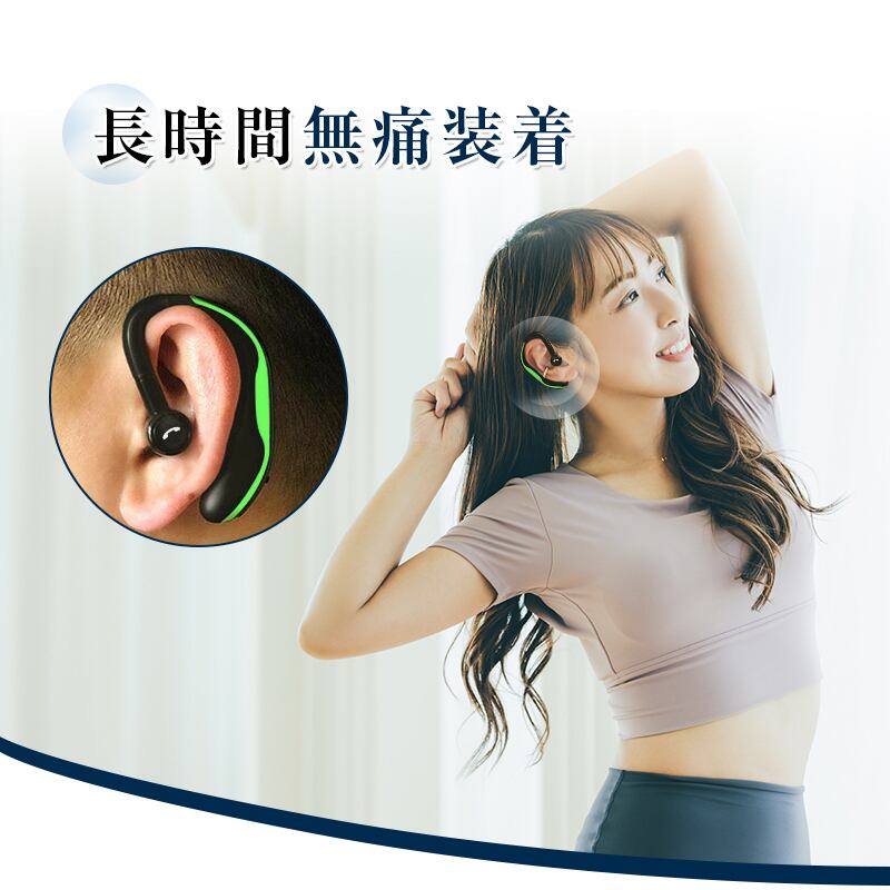 ブルートゥースイヤホン Bluetooth5.4 ワイヤレスイヤホン 耳掛け型