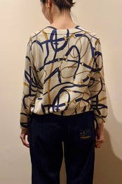 TOMMY HILFIGER チェーン柄カーディガン