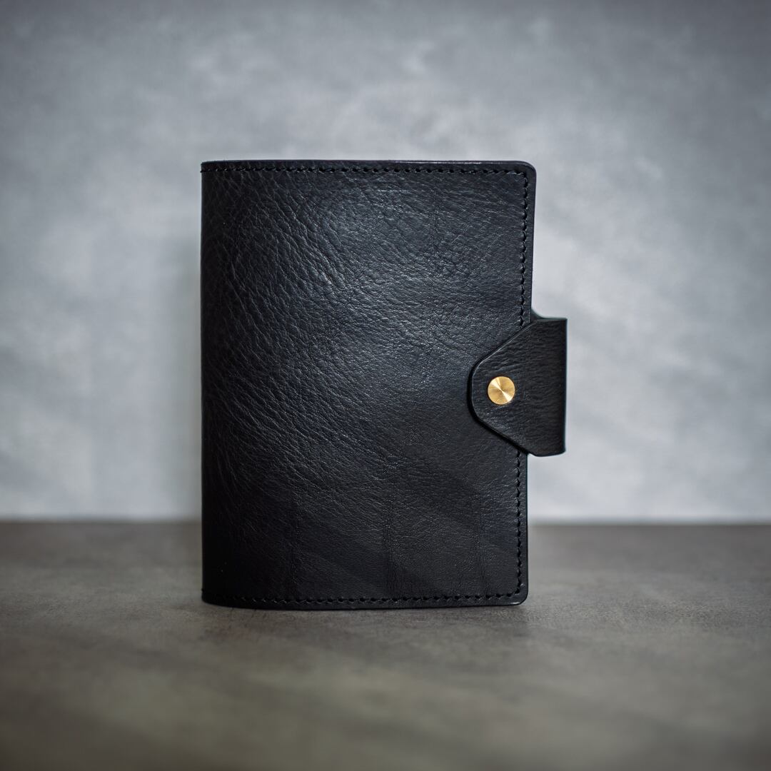 シュリンクレザー A6 手帳カバー[ダブルシオリ＆ペンホルダー] | N