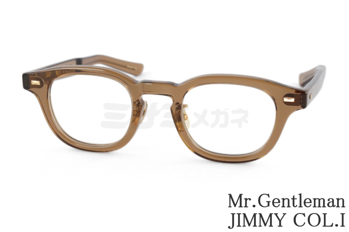 Mr.Gentleman クリア メガネ JIMMY COL.I ウェリントン ミスター